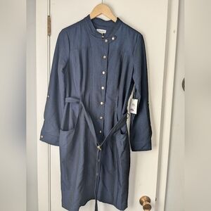 Calvin Klein Polyester Solid Shirt Dress